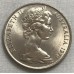 AUSTRALIA 1970 . TWENTY 20 CENTS COIN . PLATYPUS
